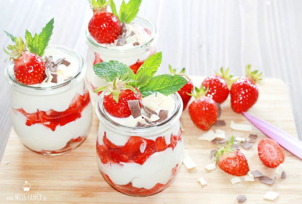 Mascarponecreme mit frischen Erdbeeren | Miss Fancy - Lifestyle Blog