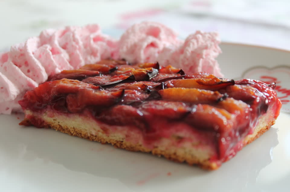 Pflaumenkuchenstück
