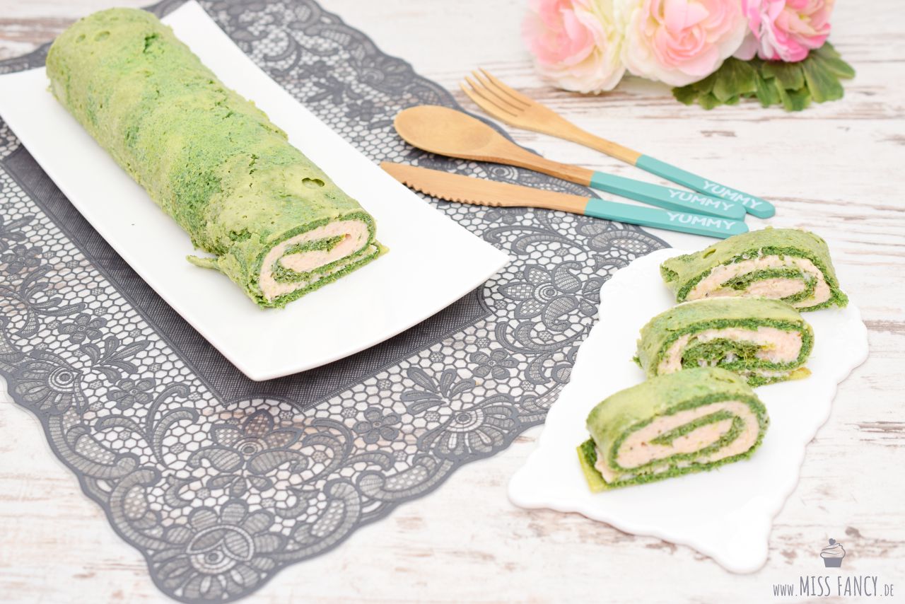 Lachsrolle mit Frischkäse